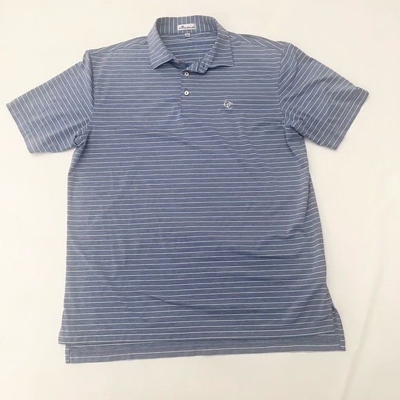 Other - Men’s size large Peter Millar performance golf polo in blue and white st…